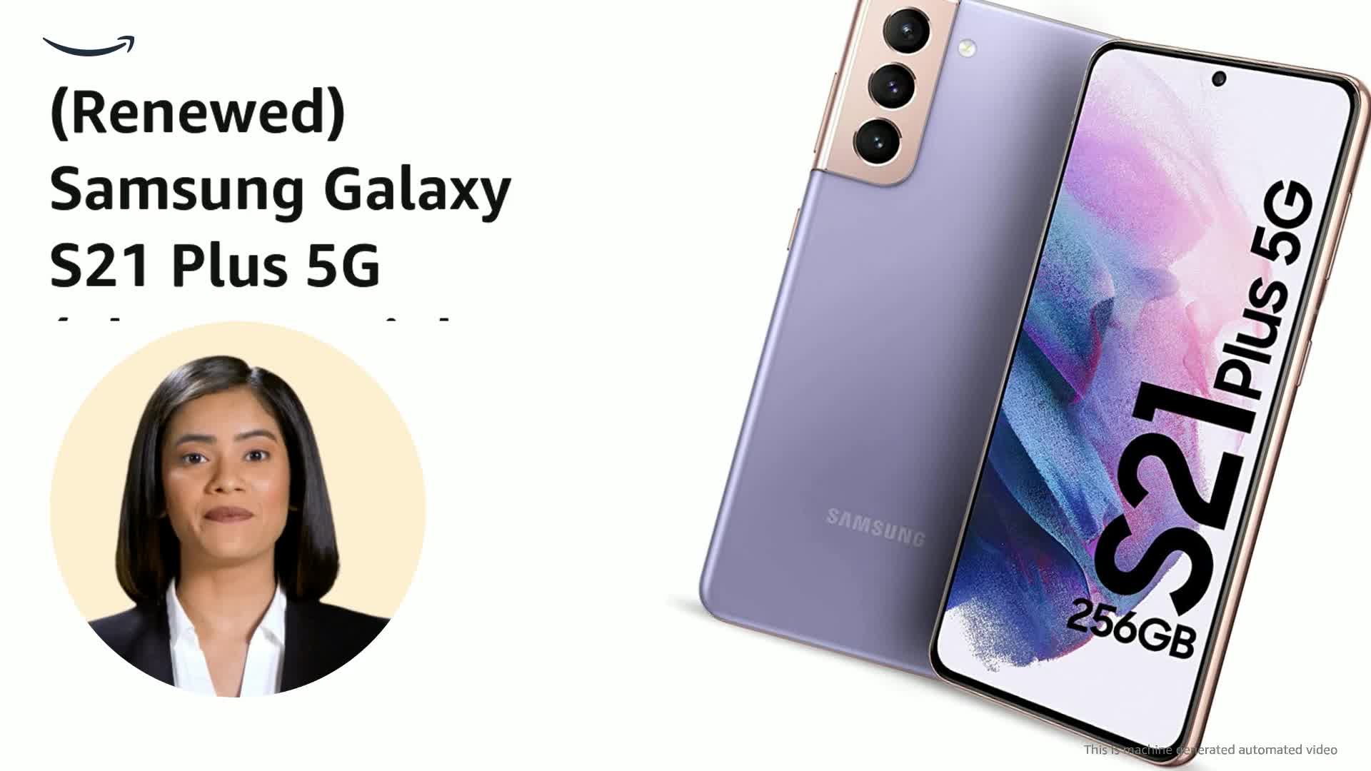 Renewed) Samsung Galaxy S21 Plus 5G (Phantom Violet, 8GB RAM